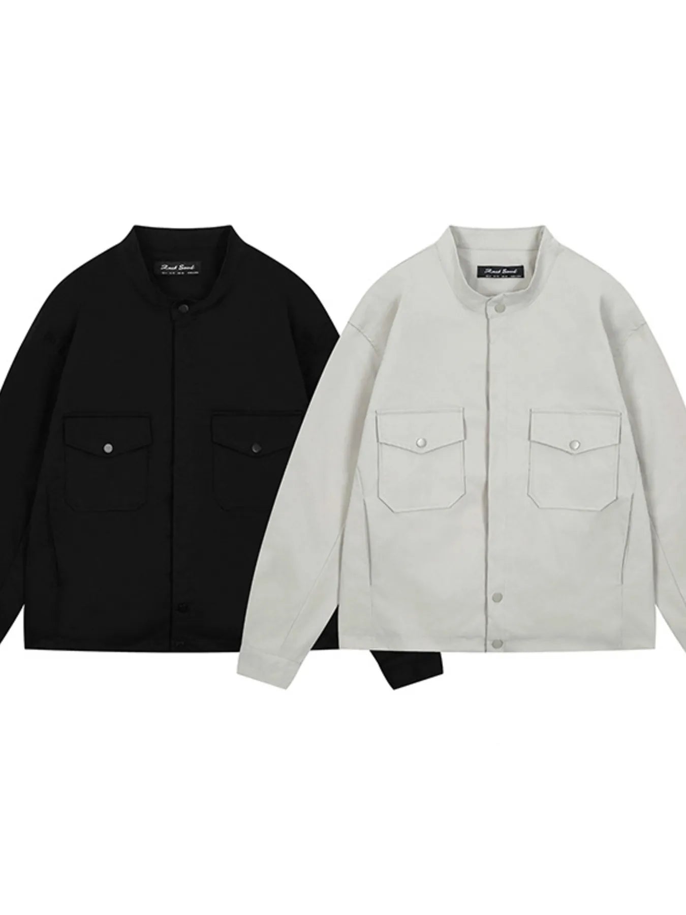 Men's Long Sleeve Jacket with Chest Pockets - Farnelli