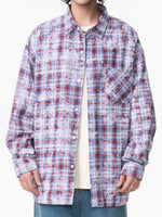 Men's Plus Size Plaid Button Up Long Sleeve Shirt - Farnelli