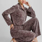 Umgee Side Slit Texture Button Up Shirt - Farnelli