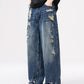 Men's Distressed Wide Leg Jeans - Farnelli