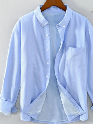 Men's Plus Size Button Up Long Sleeve Shirt - Farnelli