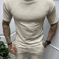 Men's Full Size Round Neck Tee and Shorts Set Plus Size - Farnelli