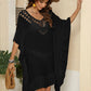 Cutout Ruffled Half Sleeve Cover-Up - Farnelli