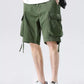 Men's Drawstring Wide Leg Cargo Shorts - Farnelli