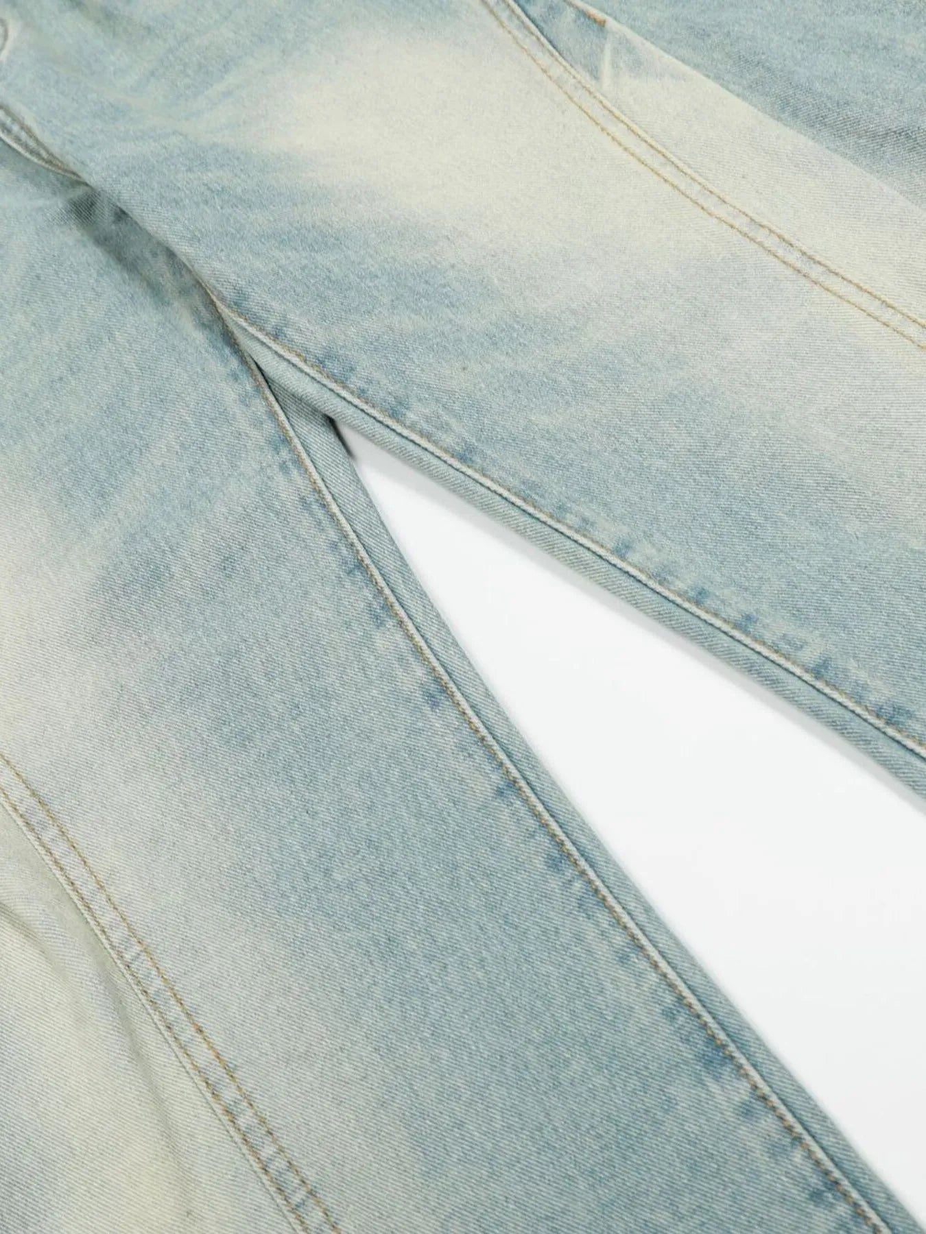 Men's Washed Wide Leg Jeans - Farnelli