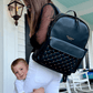 The Daphne Diaper Bag - Onyx