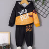 Children's Wild Boy Hoodie and Pants Set - Black