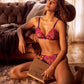 Mapale Orchid Obscura Sheer Triangle Bra & String Panty Set