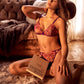 Mapale Orchid Obscura Sheer Triangle Bra & String Panty Set