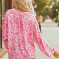 Adalyn Floral Puff Sleeve Lightweight Blouse - Farnelli