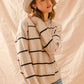 SO ME Stripe Crew Neck Basic Essential Sweater - Farnelli
