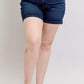 Judy Blue Full Size High Waist Back Flap Pocket Denim Shorts Plus Size - Farnelli