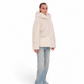 Montana Eco-Fur Down Fill Coat in Ivory