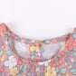 Children's Floral Bunny Print Top & Capri Leggings Set - Farnelli