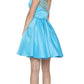 Juliet 808 Sleeveless Short Dress Beaded Illusion Neckline