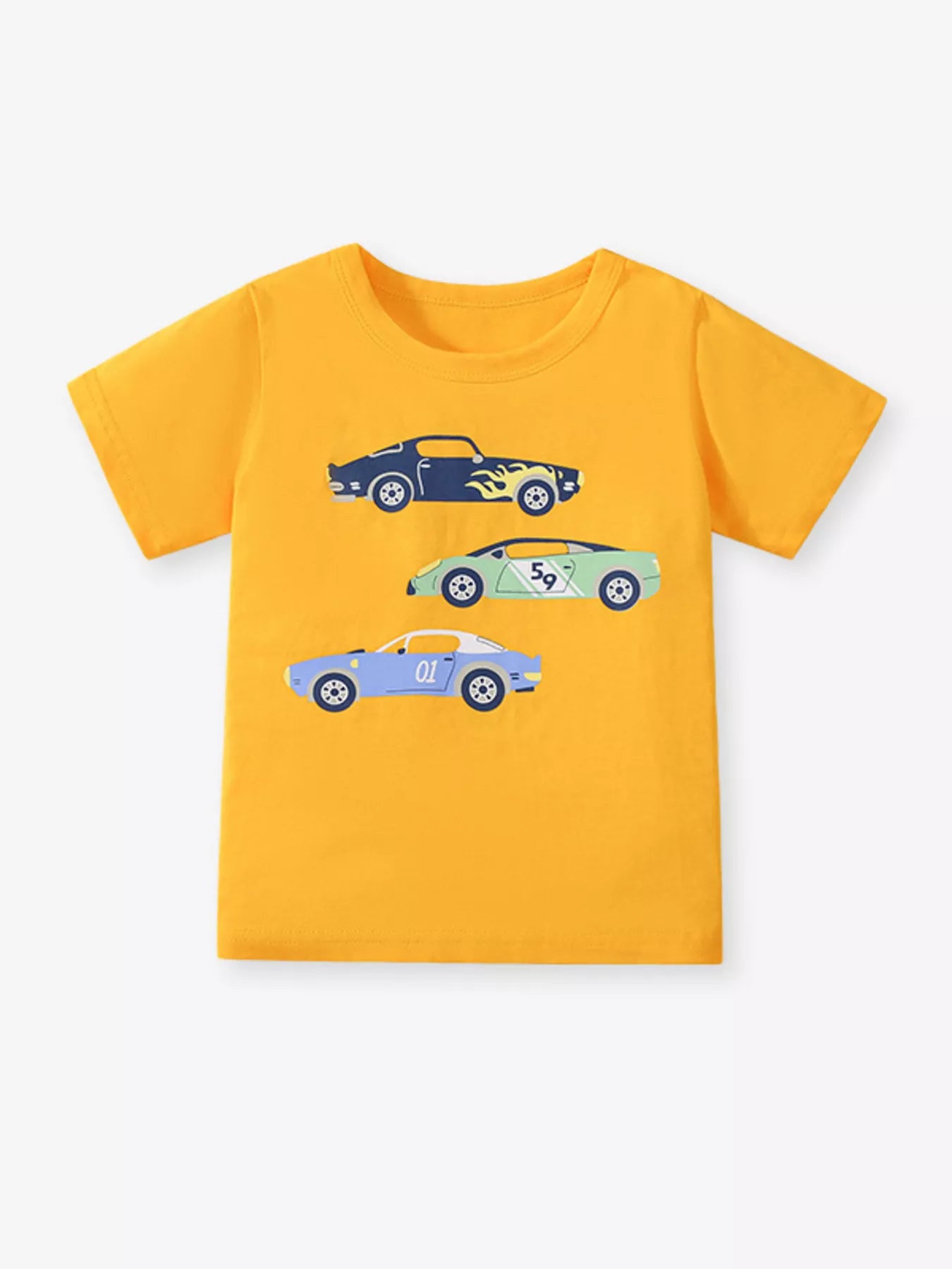 Children's Car Graphic Short Sleeve T-Shirt - Farnelli