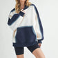Aemi + Co Color Block Kangaroo Pocketed Hoodie - Farnelli