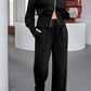 Zip-Up Hoodie and Pants Active Set - Farnelli