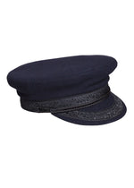 Saint James USA navy CASQUETTE MARIN Sailor Cap with structured brim and classic nautical style