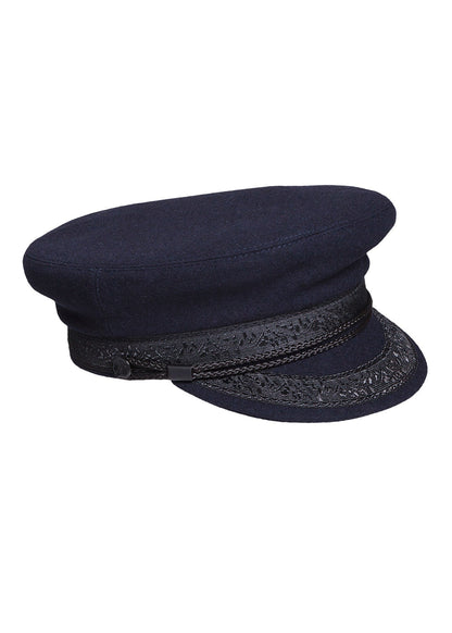 Saint James USA navy CASQUETTE MARIN Sailor Cap with structured brim and classic nautical style