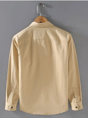 Men's Plus Size Button Up Long Sleeve Shirt - Farnelli
