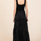 Mittoshop Mix Media Square Neck Maxi Dress - Farnelli