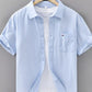 Men's Plus Size Plaid Button Up Short Sleeve Shirt - Farnelli