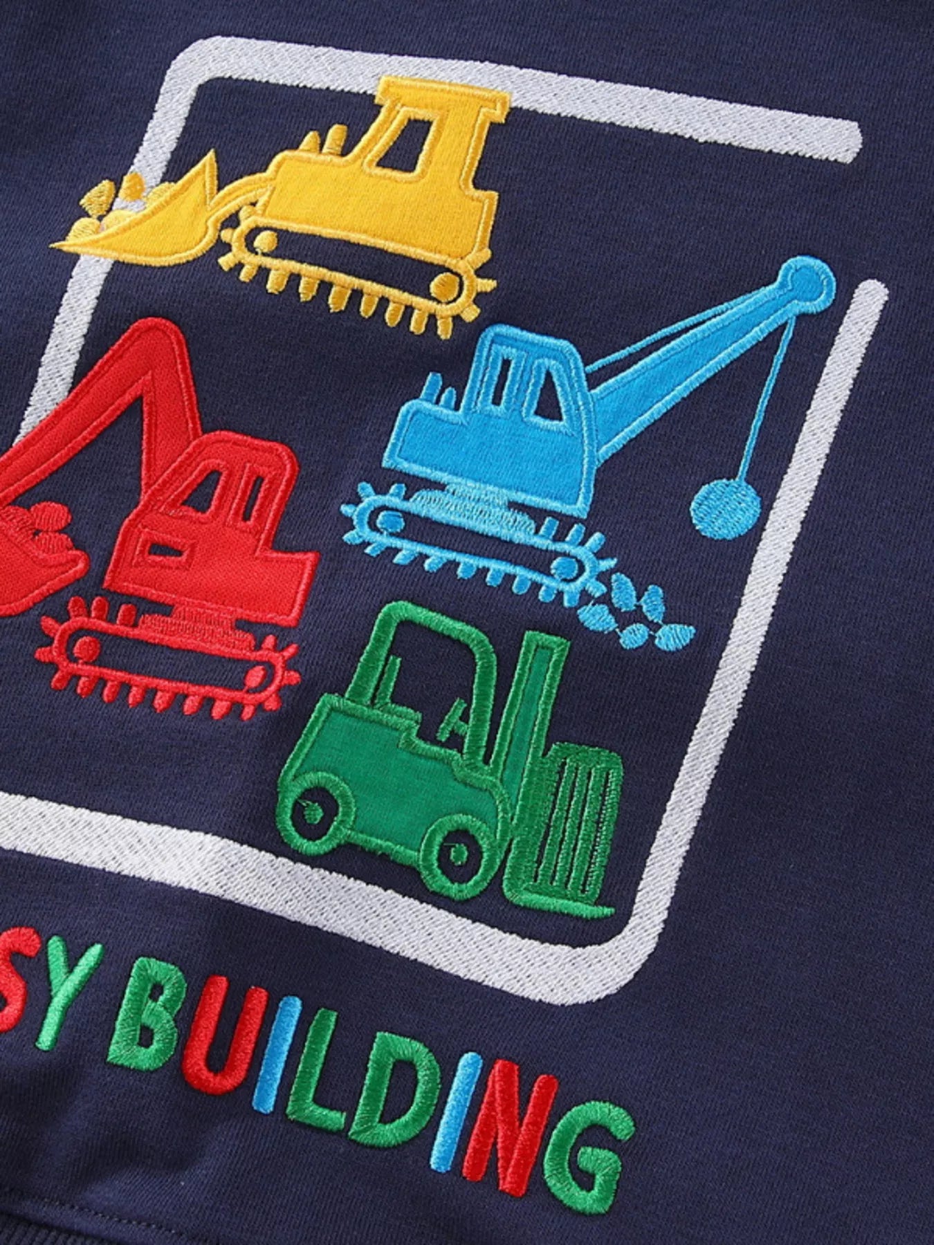 Children's Construction Vehicle Crew Neck Sweatshirt - Farnelli