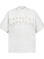Men's Pearl Detail Round Neck T-Shirt - Farnelli