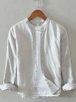 Men's Full Size Button Up Long Sleeve Shirt Plus Size - Farnelli