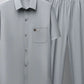 Men's Full Size Button Up Short Sleeve Top and Pants Set Plus Size - Farnelli