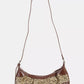 Fame Spotted Leopard Print Half Moon Shoulder Bag - Farnelli