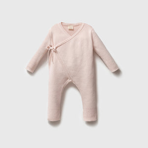 Knit Heirloom Organic Kimono-Pink
