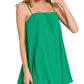 Zenana Woven Airflow Mini Bubble Dress - Farnelli