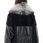 Genuine Silver Fox Fur Italian Cashmere Wool Freudenberg Comfortemp® Coat