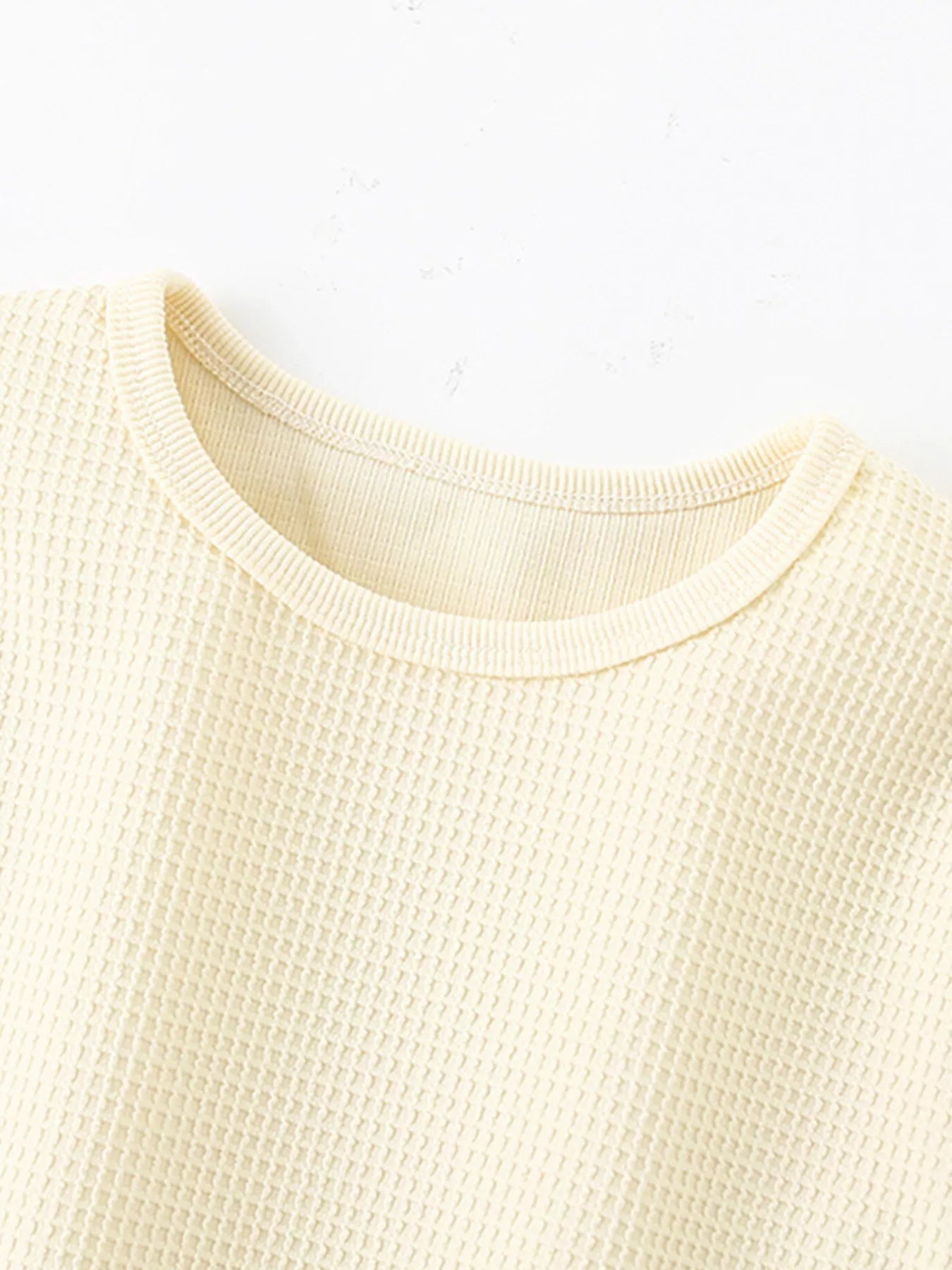 Children's Waffle Knit Tee and Shorts Set - Farnelli