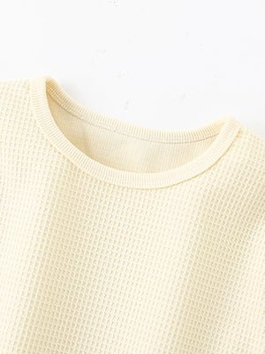 Children's Waffle Knit Tee and Shorts Set - Farnelli