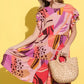 And The Why Printed Double Ruffles Sleeve Dress - Farnelli