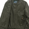 Men's Plus Size Casual Lightweight Bomber Jacket - Army Green