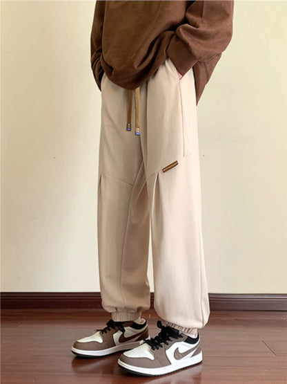 Men's Plus Size Drawstring Loose Fit Joggers - Farnelli