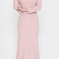 CLEARANCE - Poly USA | Ed Young 8378 Off-Shoulder Long Dress with Long Sleeves (Size M)