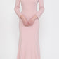CLEARANCE - Poly USA | Ed Young 8378 Off-Shoulder Long Dress with Long Sleeves (Size M)