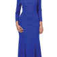 CLEARANCE - Poly USA | Ed Young 8378 Off-Shoulder Long Dress with Long Sleeves (Size M)