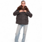 Elisa Genuine Polar Fox Fur Cashmere Effect Down Coat