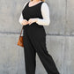 Double Take Full Size Sleeveless Straight Jumpsuit - Farnelli