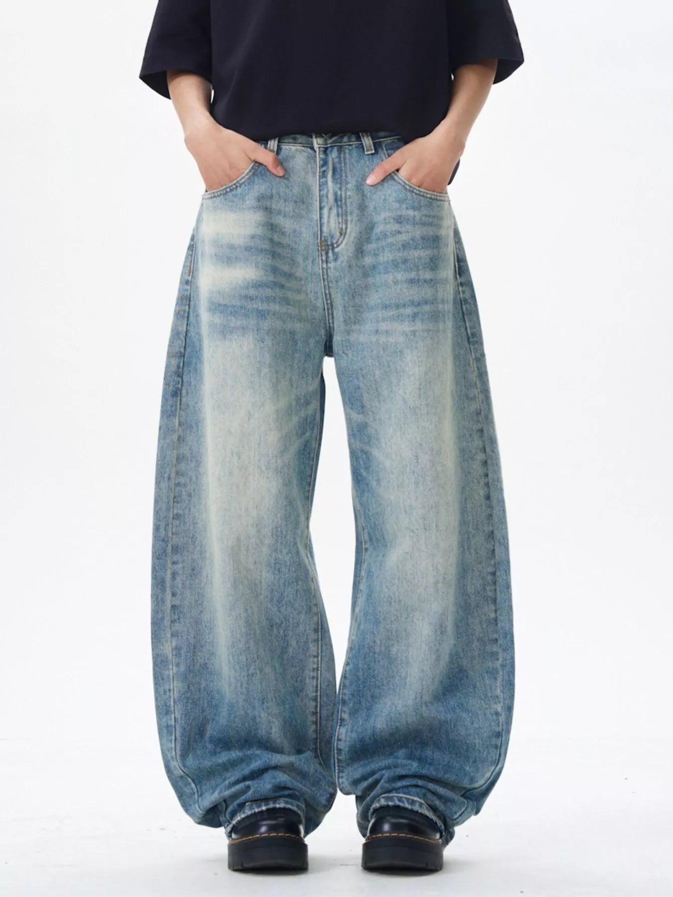 Men's Wide Leg Jeans - Farnelli