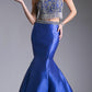 Cinderella Divine 84016 Beaded Bodice 2 Piece Mermaid Gown T-Back