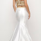 Cinderella Divine 84016 Beaded Bodice 2 Piece Mermaid Gown T-Back