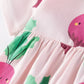 Children's Radish Print Casual Dress - Farnelli