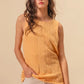 BiBi Textured Sweather Knit Twist Back Sleeveless Top - Farnelli